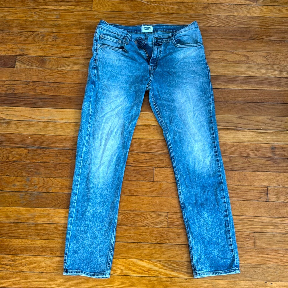 Denizen Levi's Mens 216 Slim Fit Jeans Light Blue Wash Denim Size 30x32 Stretch